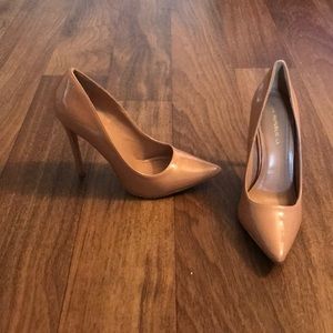 Nude Pointed Toe Heels